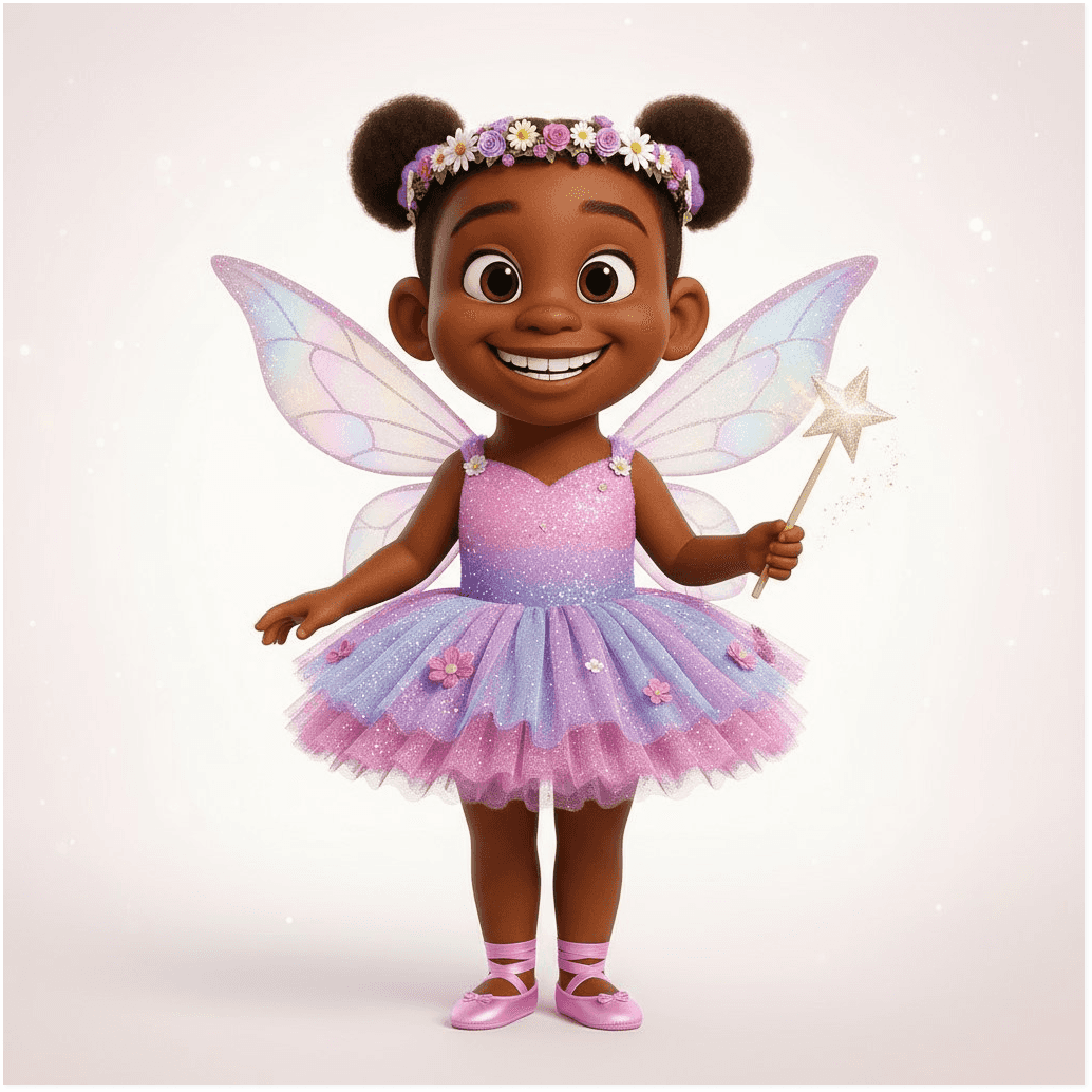 Child in fairy costume
