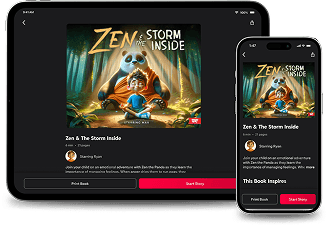 Magic Story+ App showcasing stories and features