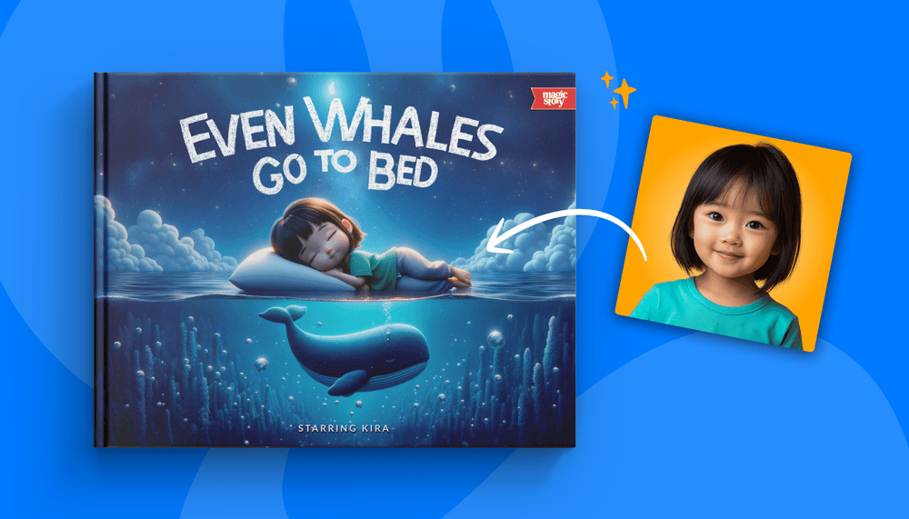 Even Whales Go to Bed personalized bedtime book for toddlers