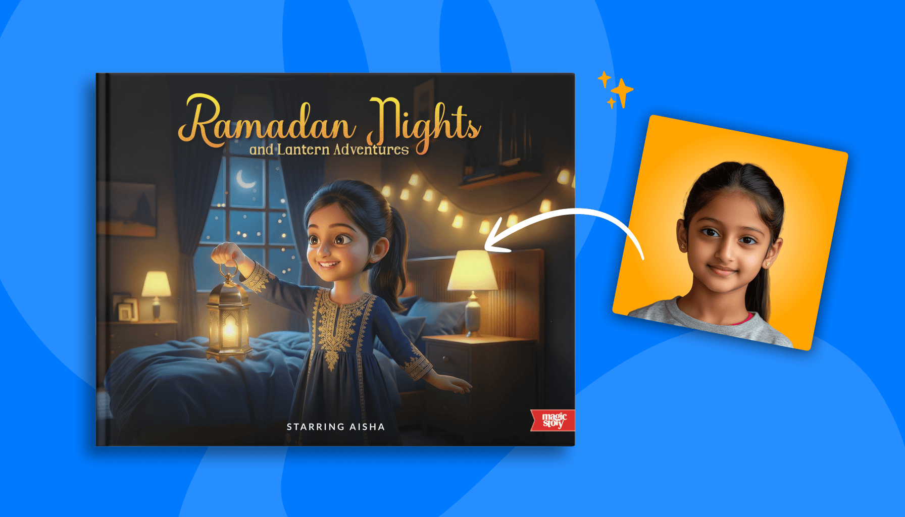 Ramadan Nights and Lanterns Adventures personalized book for kids