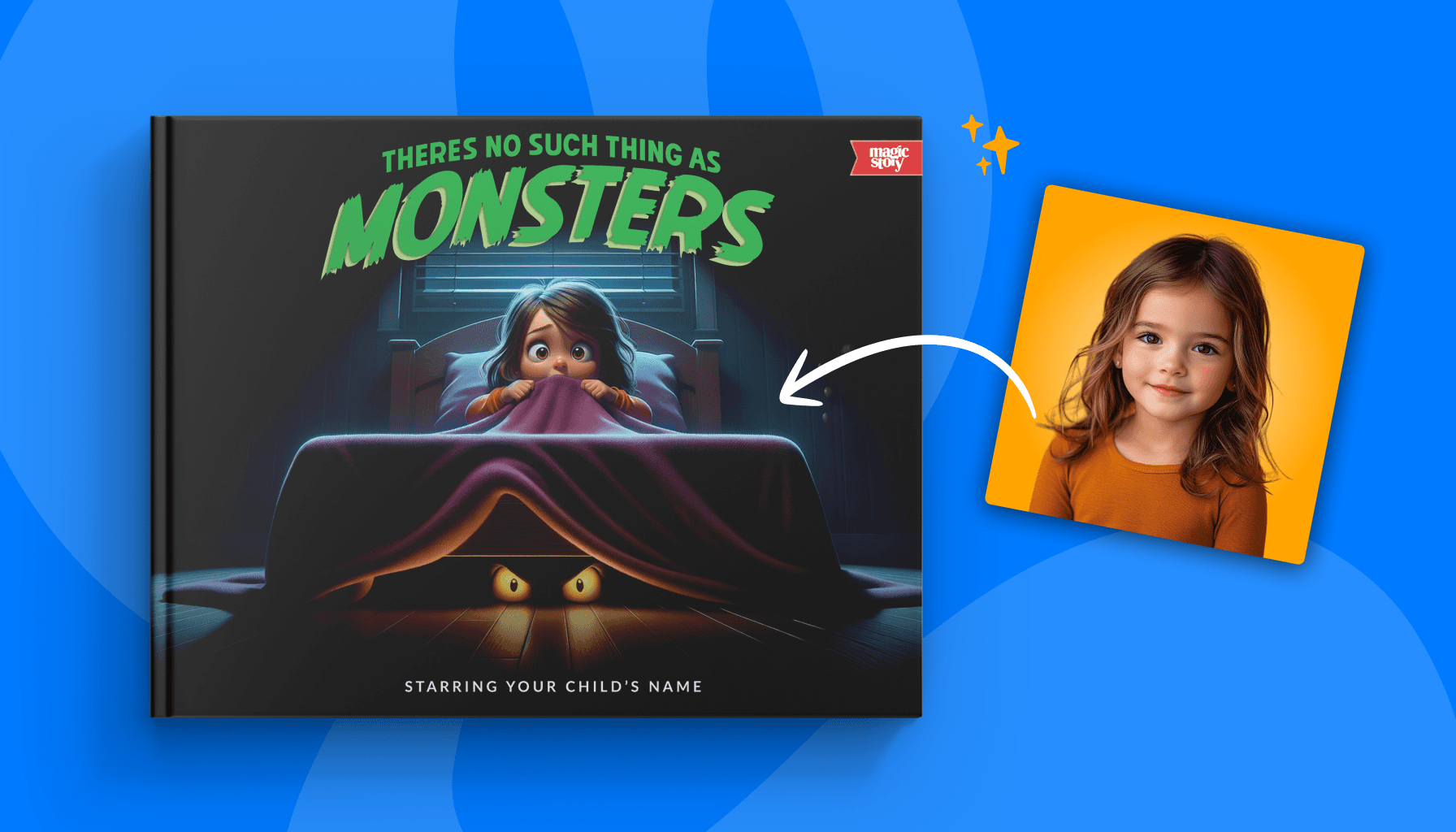 There's No Such Thing as Monsters personalized bedtime book for kids