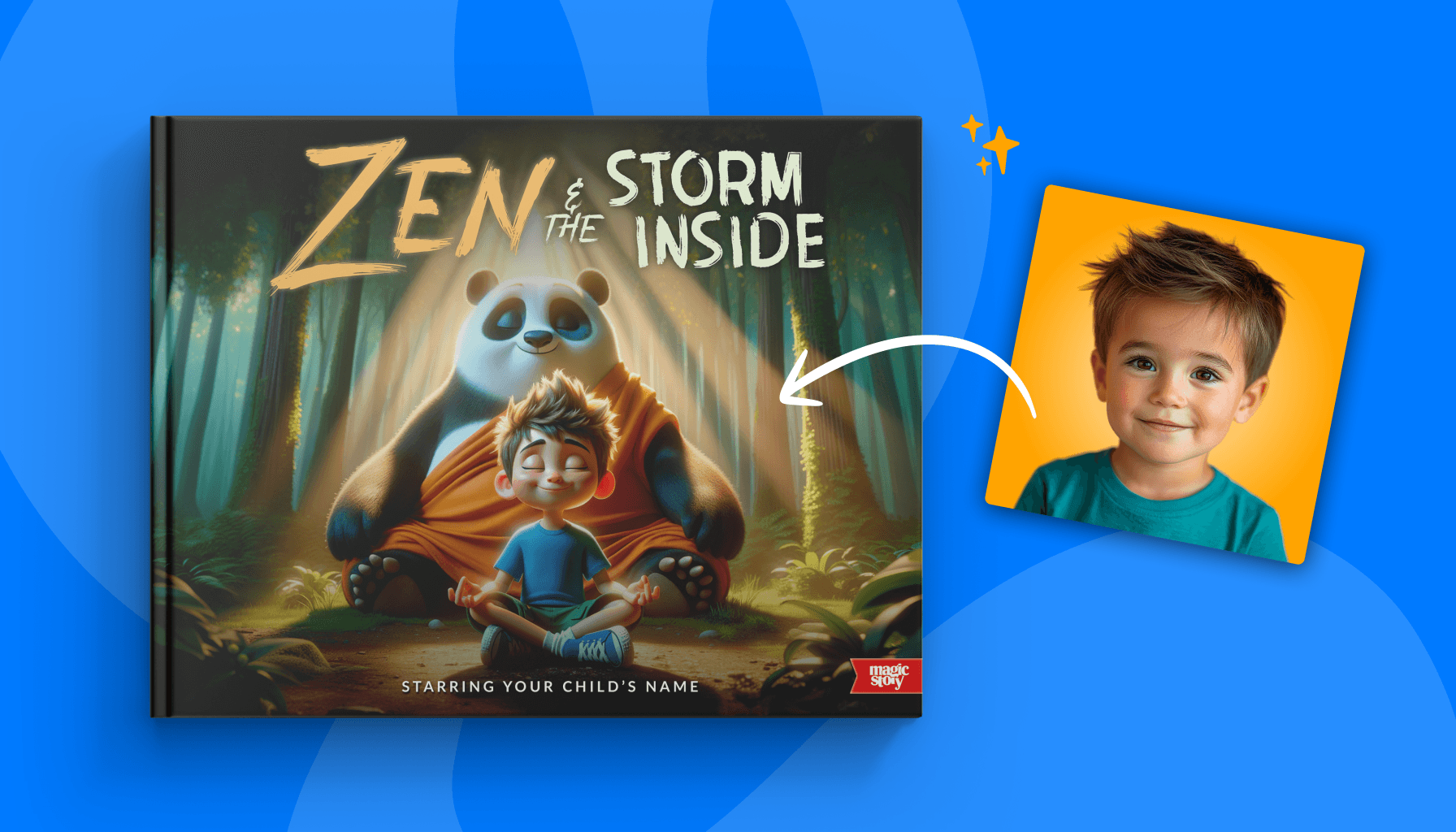 Zen and the Storm Inside personalized book for kids — analog parenting