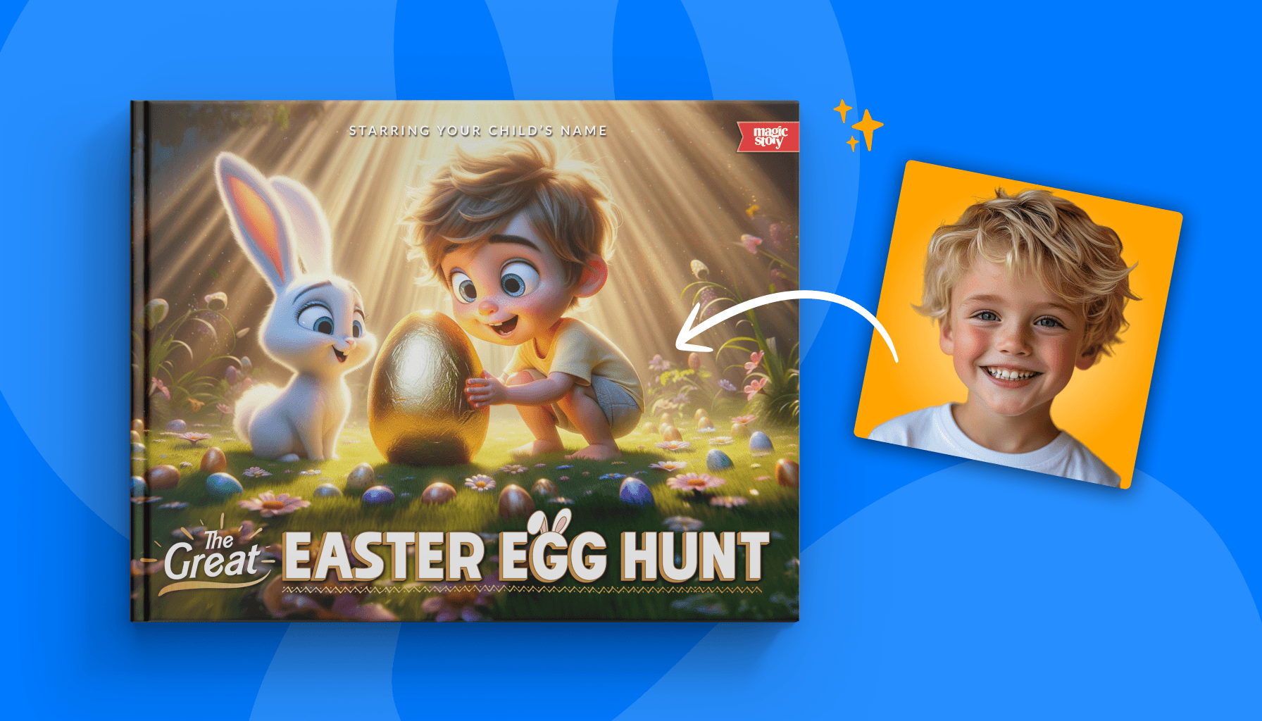 The Great Easter Egg Hunt Adventure personalized book for kids
