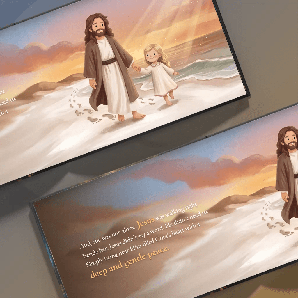 Personalized spread from When You Only See Footprints