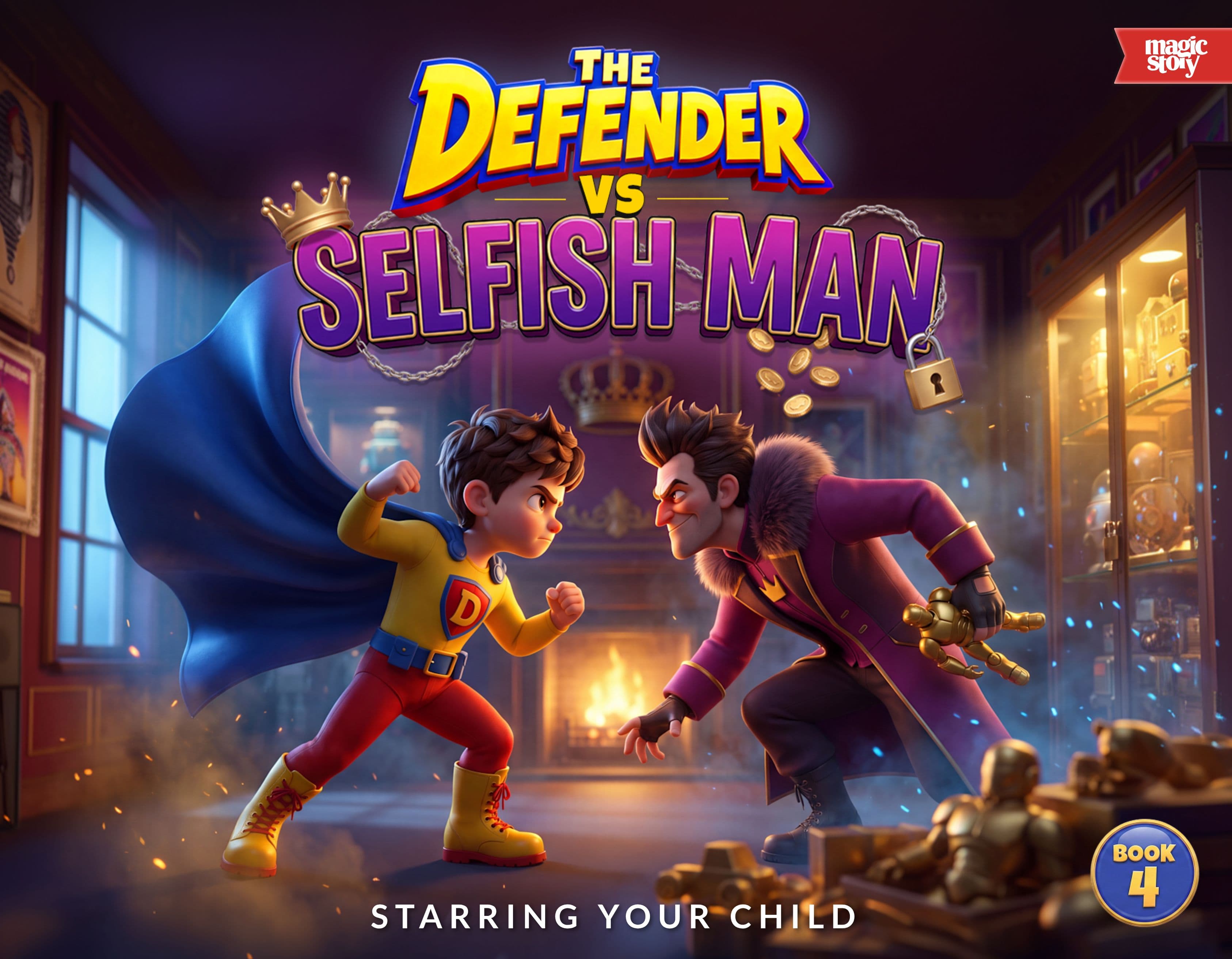 The Defender vs Selfish Man cover