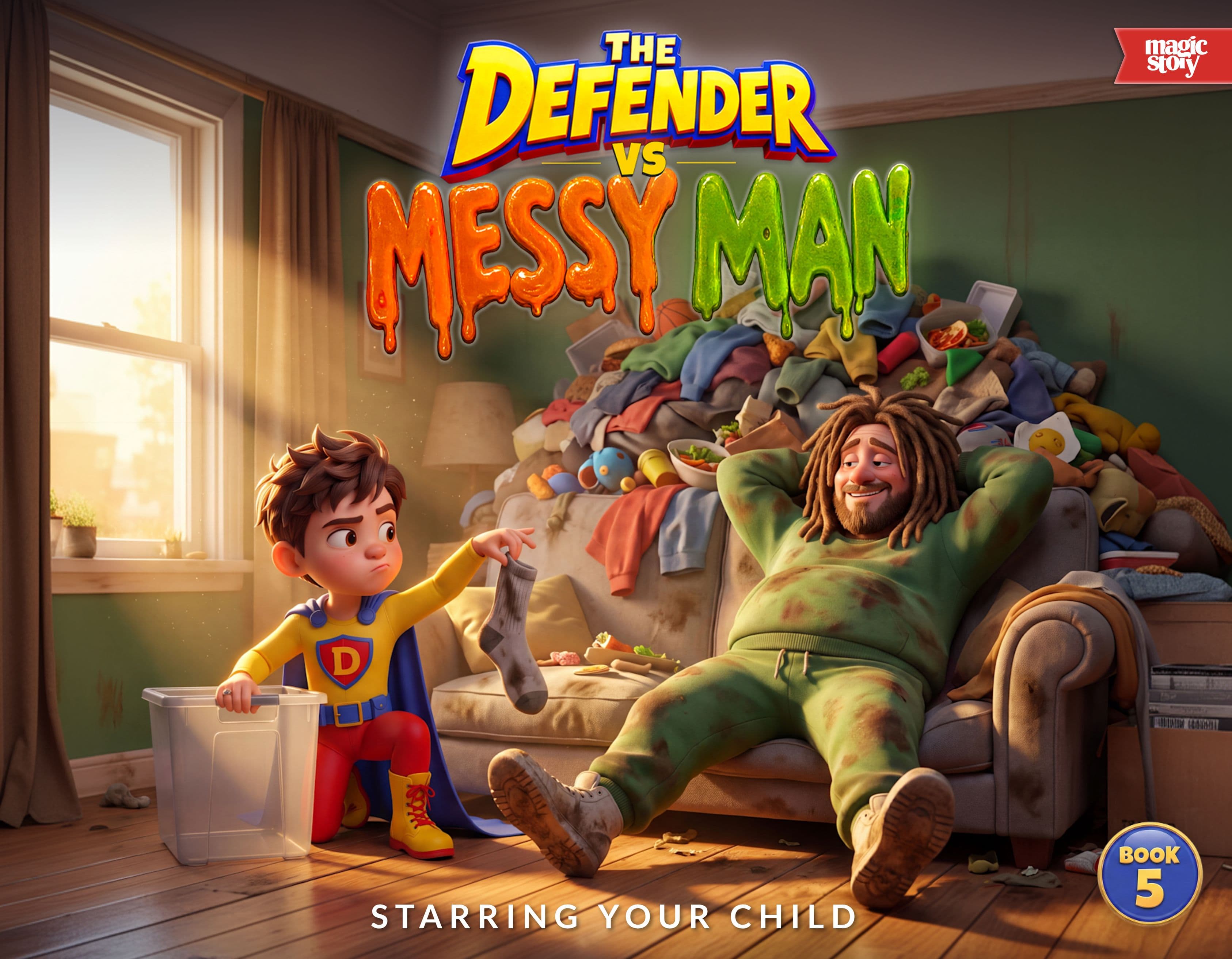 The Defender vs Messy Man cover